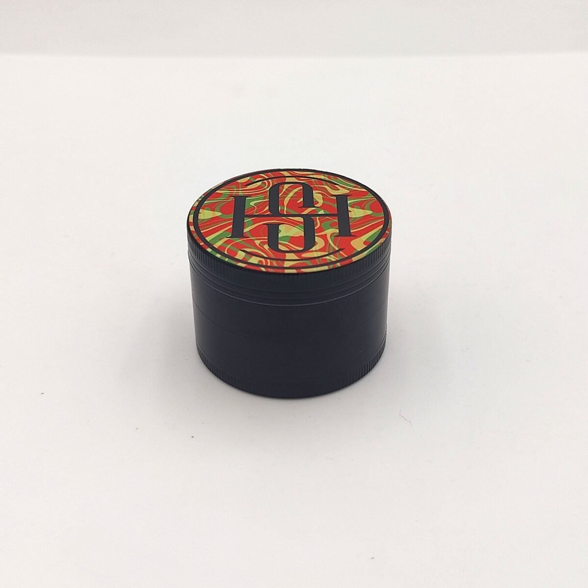 High Society - 4 PC 63mm Ceramic Teflon Coated Grinder - Rasta