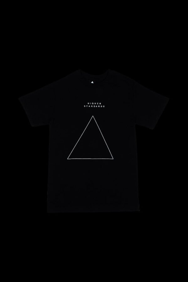 Higher Standards T-Shirt - Embroidered Triangle