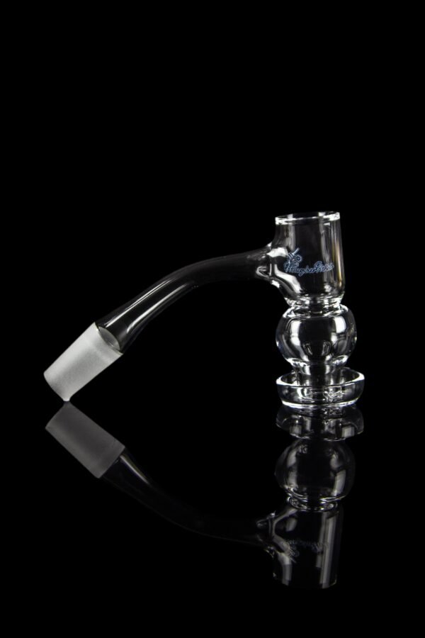 Honeybee Herb Honeysuckle Bubble Quartz Banger - Black Line