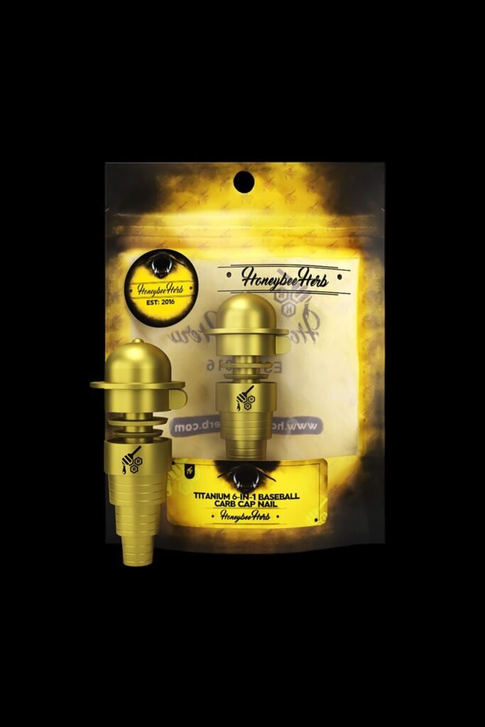 Honeybee Herb Titanium 6-In-1 Baseball Carb Cap Dab Nail