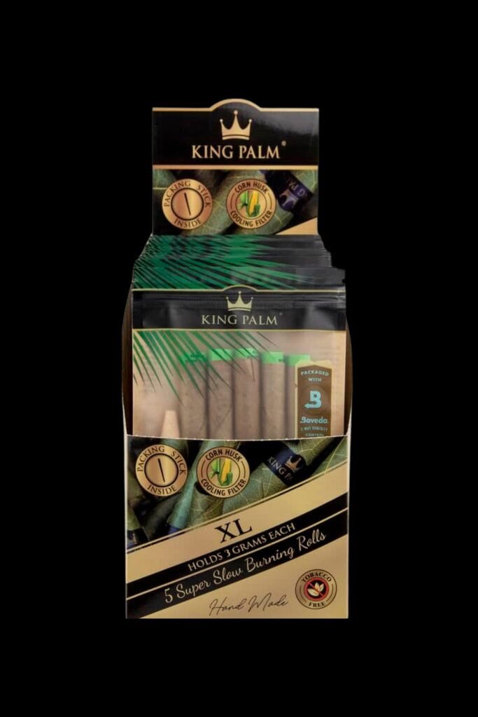 King Palm XL Size Natural Pre-Rolled 5pk Leaf Tubes - 15ct
