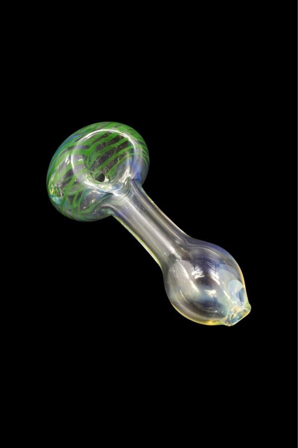 LA Pipes Spiral-Head Color Changing Glass Spoon Pipe