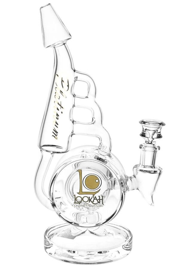 Lookah Glass Horn Recycler Water Pipe / 10.5"" / 14mm F