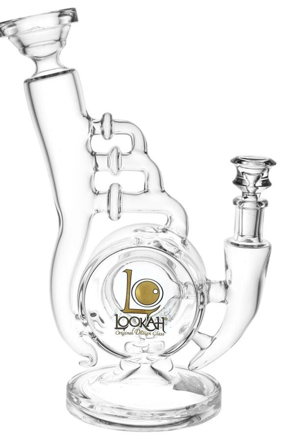 Lookah Glass Warped Recycler Water Pipe / 10.5"" / 14mm F