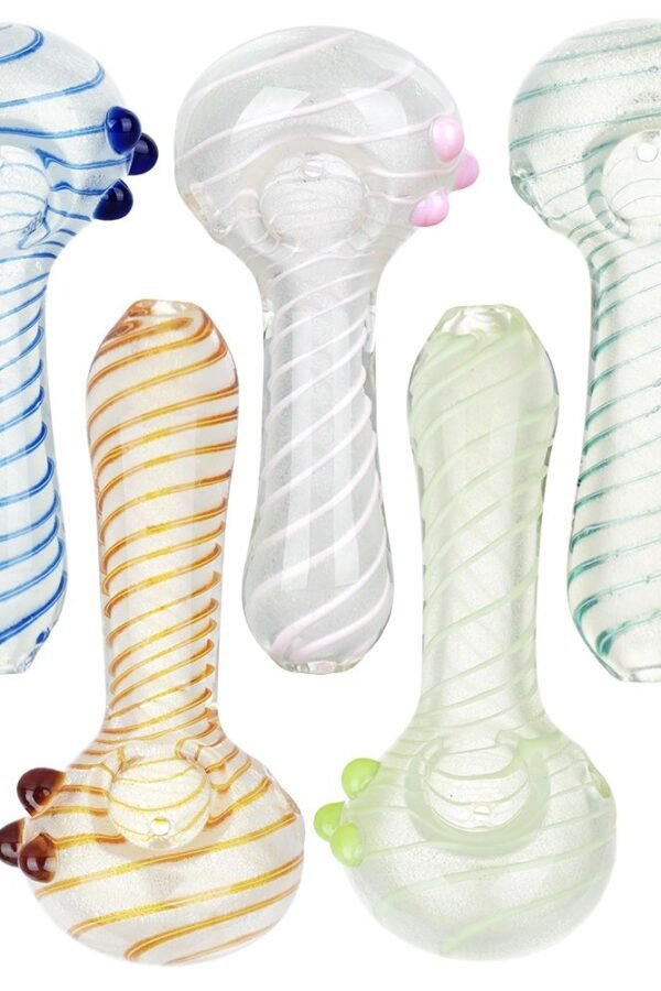 Lovely And Luminous Glow In The Dark Glass Spoon Pipe - 5"" / Colors Vary