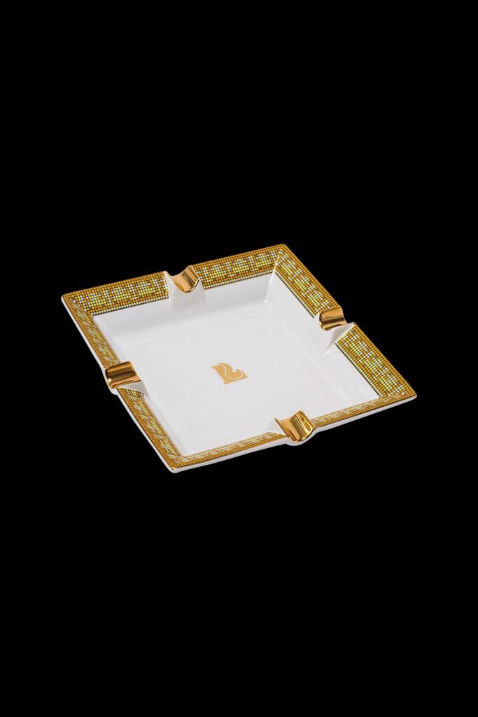 Lucienne Mosaic Border Square Ceramic Ashtray