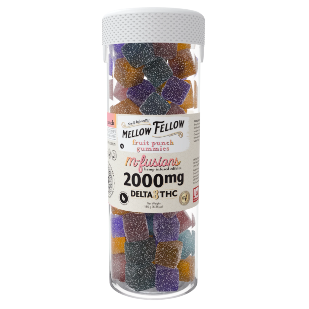 M-Fusions Delta 8 THC Fruit Punch Gummies 40 Ct. - 50mg Delta 8 per gummy