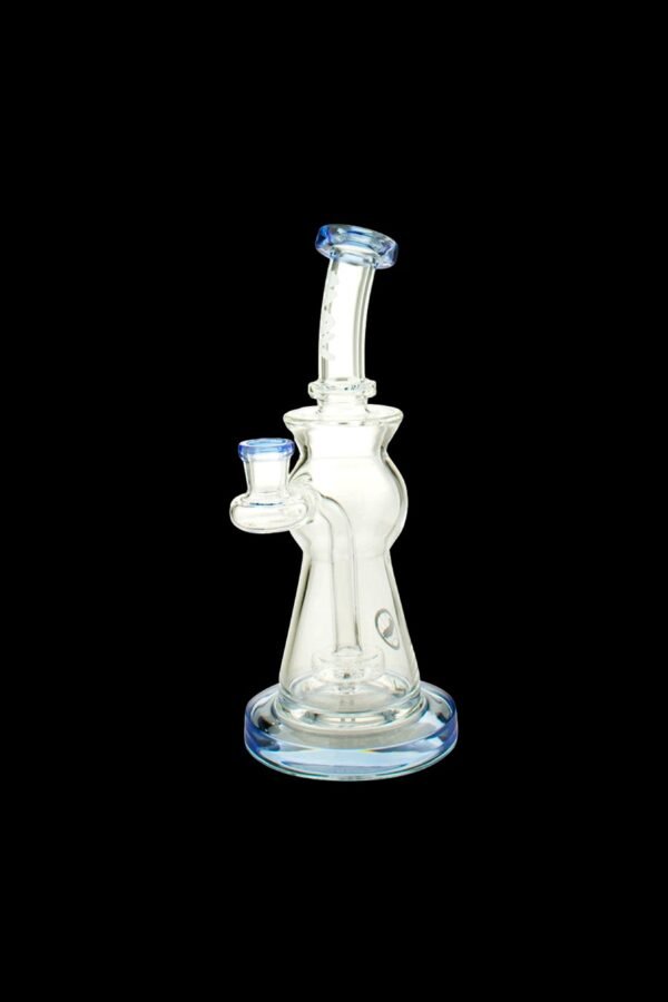 MAV Glass Beam Puck Perc Bent Neck Water Pipe