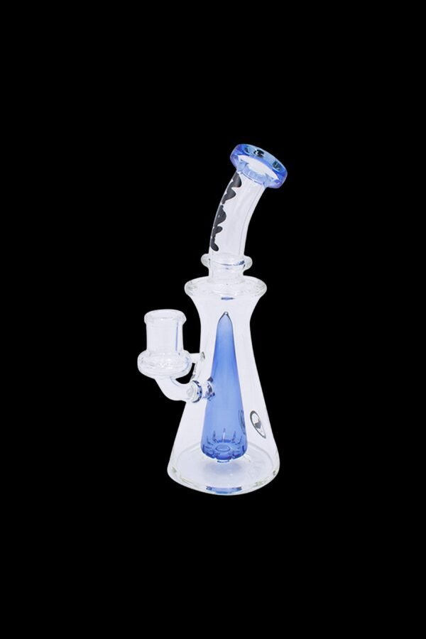 MAV Glass Bent Neck Long Pyramid Water Pipe