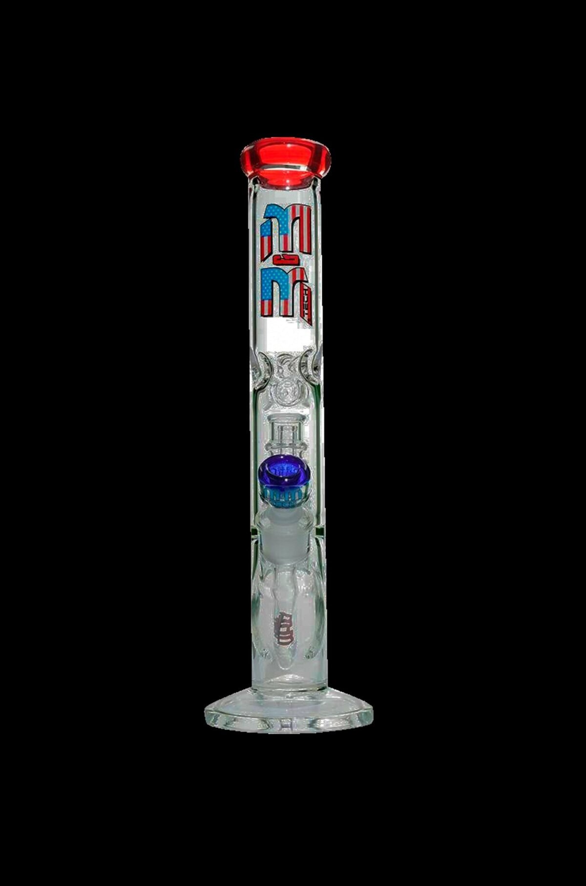 M&M Tech Straight Tube Bong with Chandelier Perc