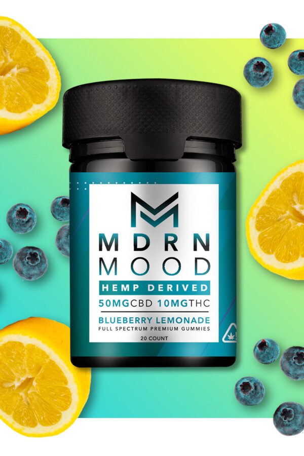 Mdrn Mood Blueberry Lemonade - 50mg CBD / 10mg THC (20ct)