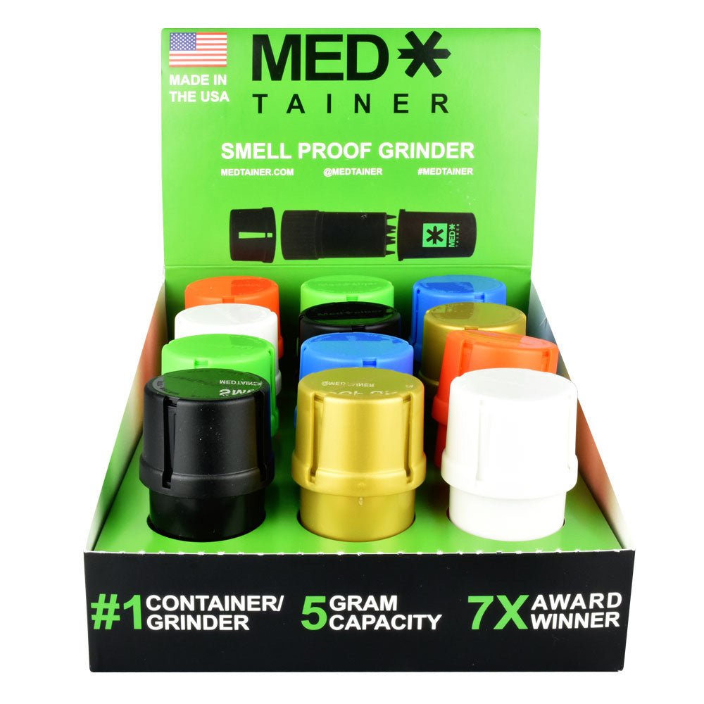 Medtainer Storage Container - Assorted Colors - 12PC DISPLAY