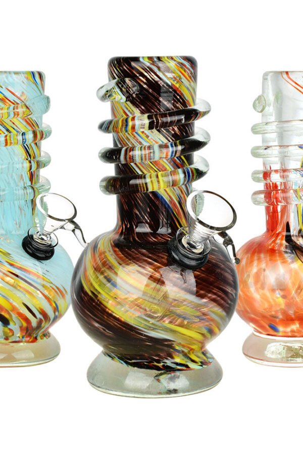 Out Of The Void Soft Glass Water Pipe - 6.5"" / Colors Vary