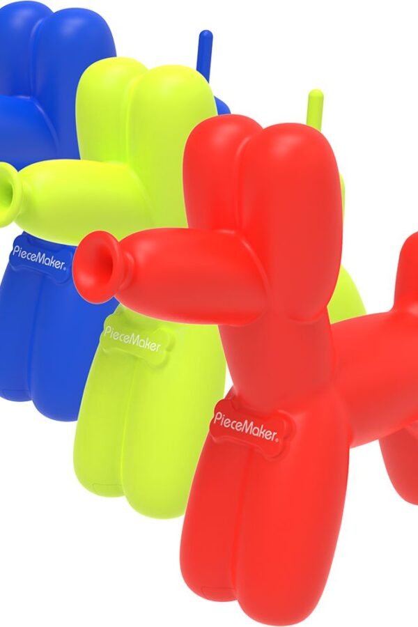 PieceMaker K9 Balloon Dog Silicone Water Pipe - 7.5""