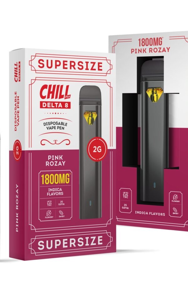 Pink Rozay Delta 8 THC - Disposable - Chill - 1800mg