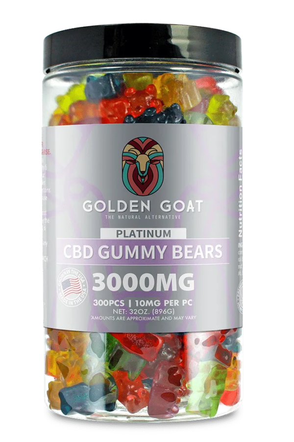 Platinum CBD Gummies 3000mg - Clear Bears