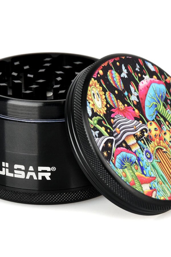 Pulsar Artist Series Metal Grinder - Garden of Cosmic Delights / 4pc / 2.5""