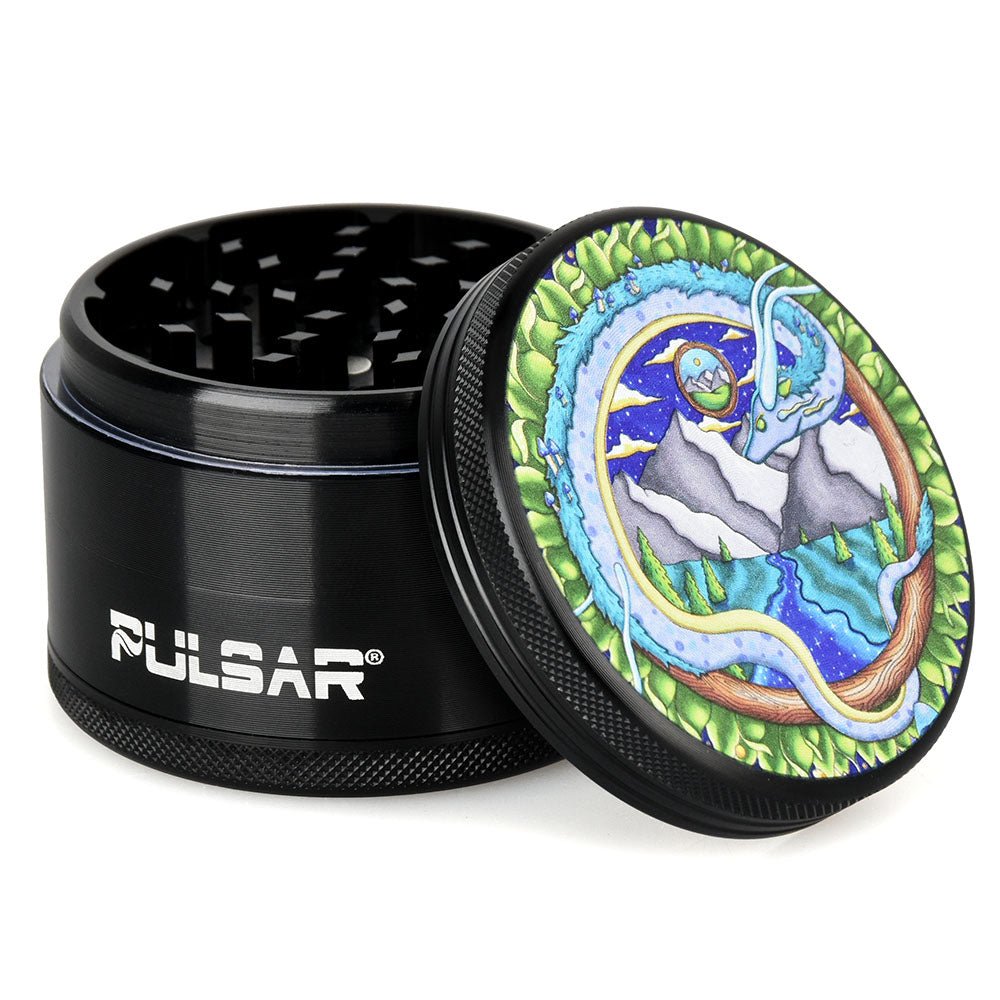 Pulsar Artist Series Metal Grinder - Remembering Dragon / 4pc / 2.5""