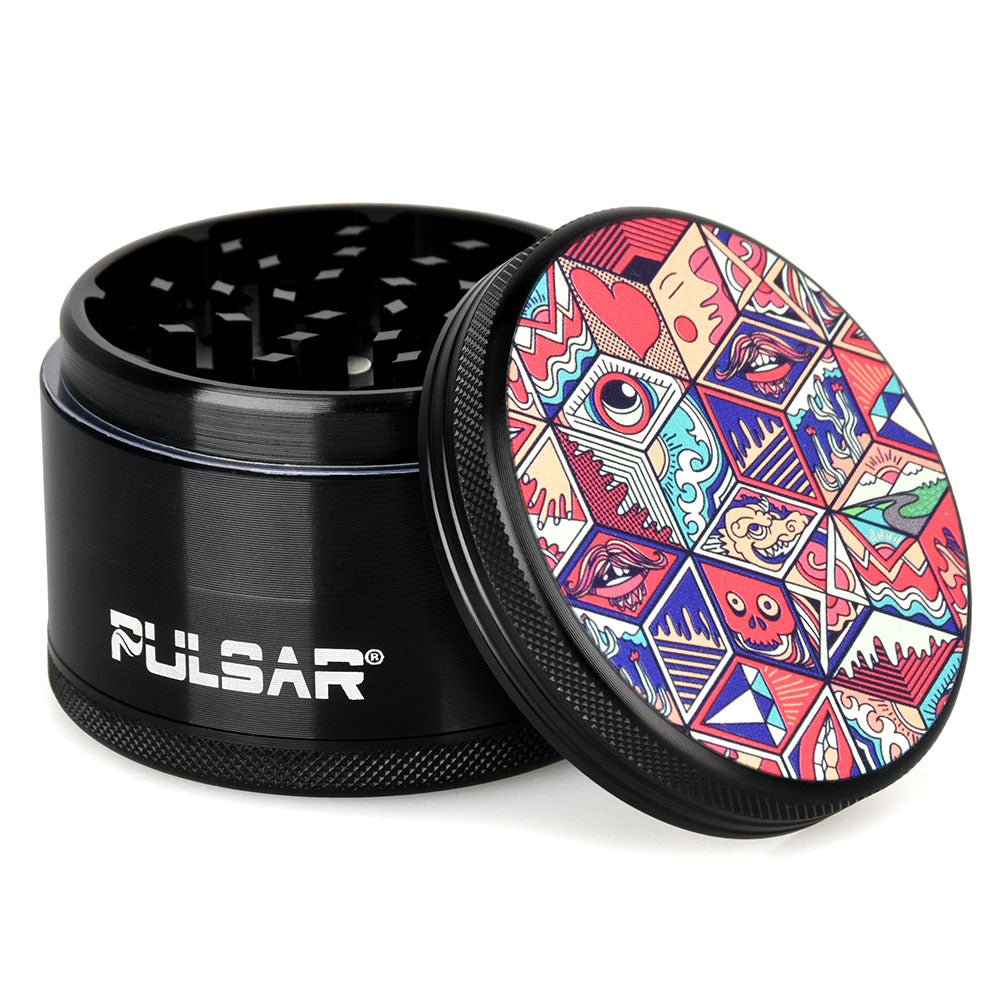 Pulsar Artist Series Metal Grinder - Symbolic Tiles / 4pc / 2.5""