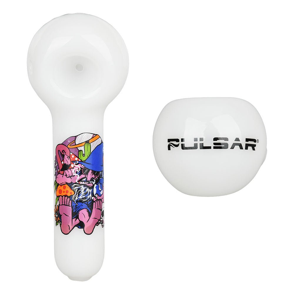 Pulsar Artist Series Spoon Pipe - Flamingo Wizard / 5""