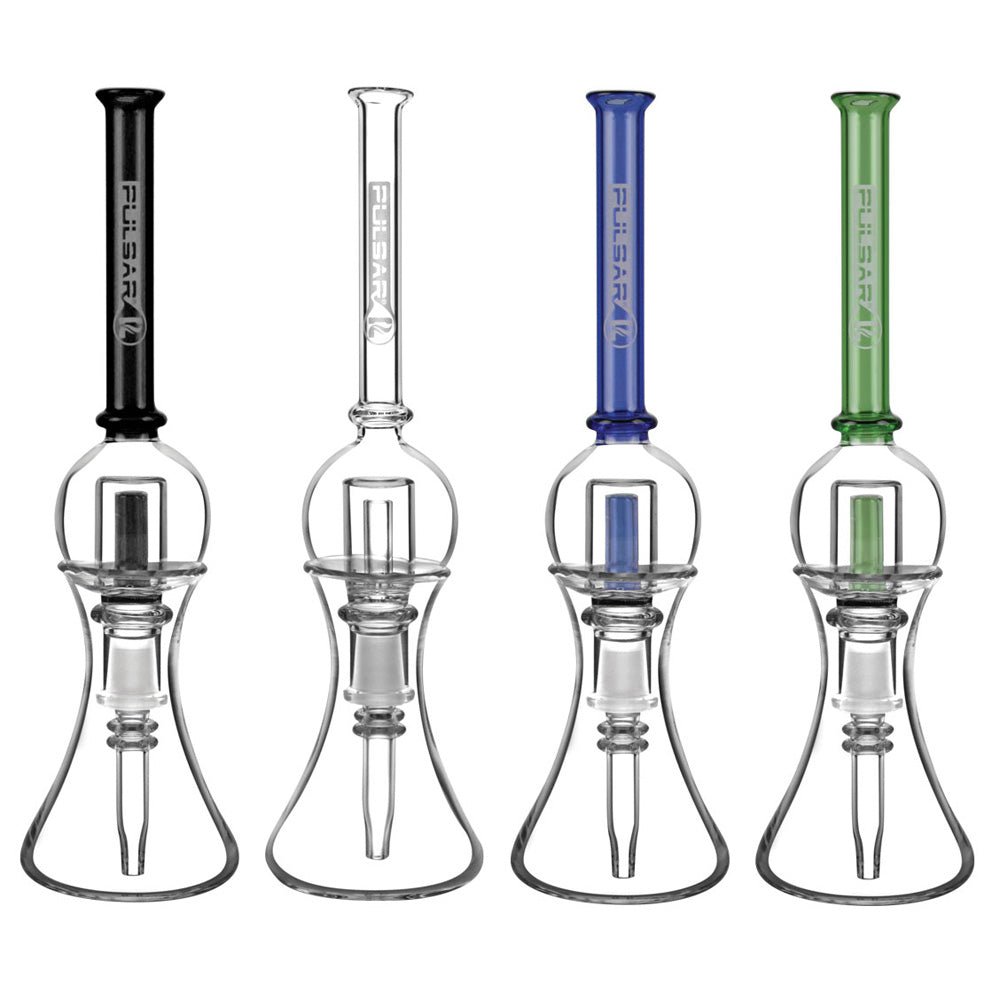 Pulsar Bubble Vapor Vessel w/ Quartz Tip & Stand - 8.5"" / 10mm / Assorted Colors