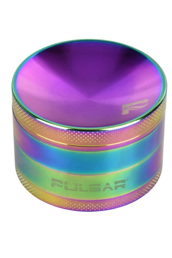 Pulsar Concave Rainbow Anodized Aluminum Grinder / 2.5""