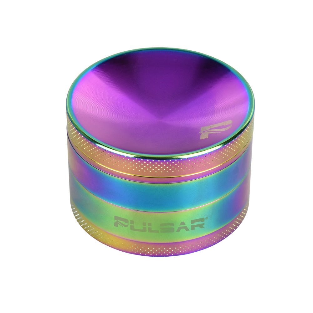 Pulsar Concave Rainbow Anodized Aluminum Grinder / 2.5""