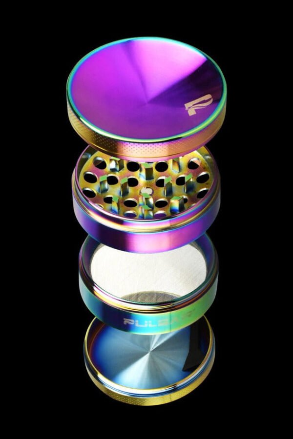 Pulsar Concave Rainbow Anodized Aluminum Grinder