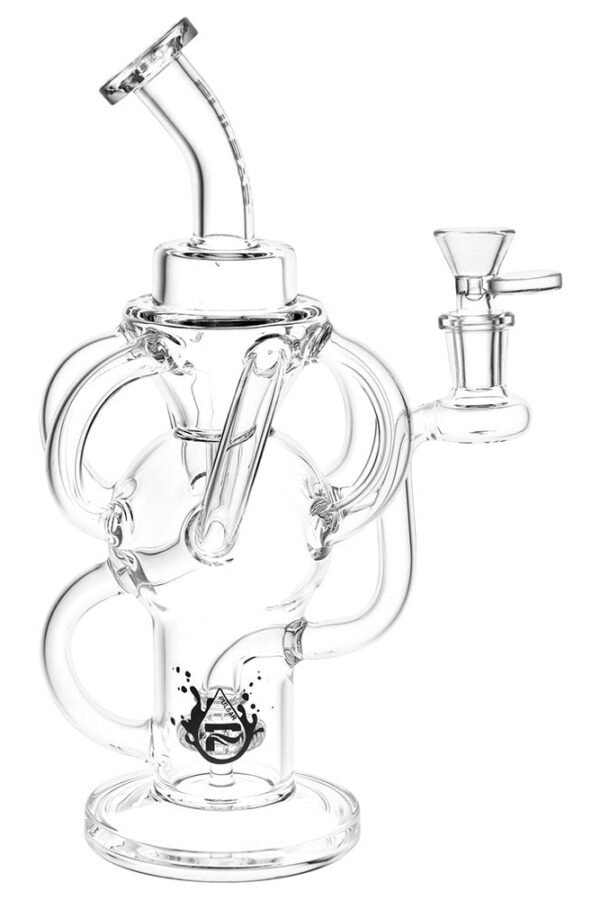 Pulsar Multi-Arm Recycler Water Pipe - 10"" / 14mm F / Clear