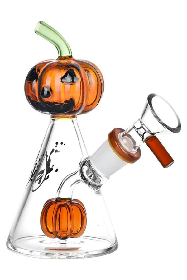 Pulsar Pleasant Pumpkin Pal Glass Water Pipe - 5.25"" / 14mm F