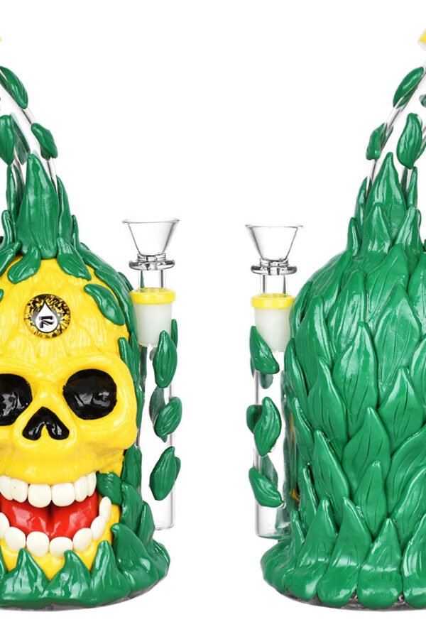 Pulsar Skull Pineapple Water Pipe - 10""/14mm F