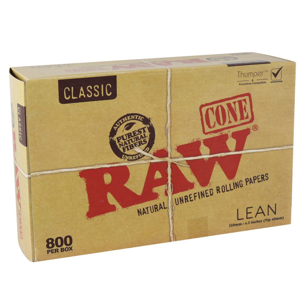 RAW Classic Bulk Lean Cones / 800pc Bulk Box