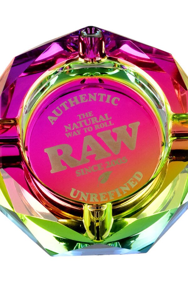 RAW Prism Glass Ashtray / 4.5""