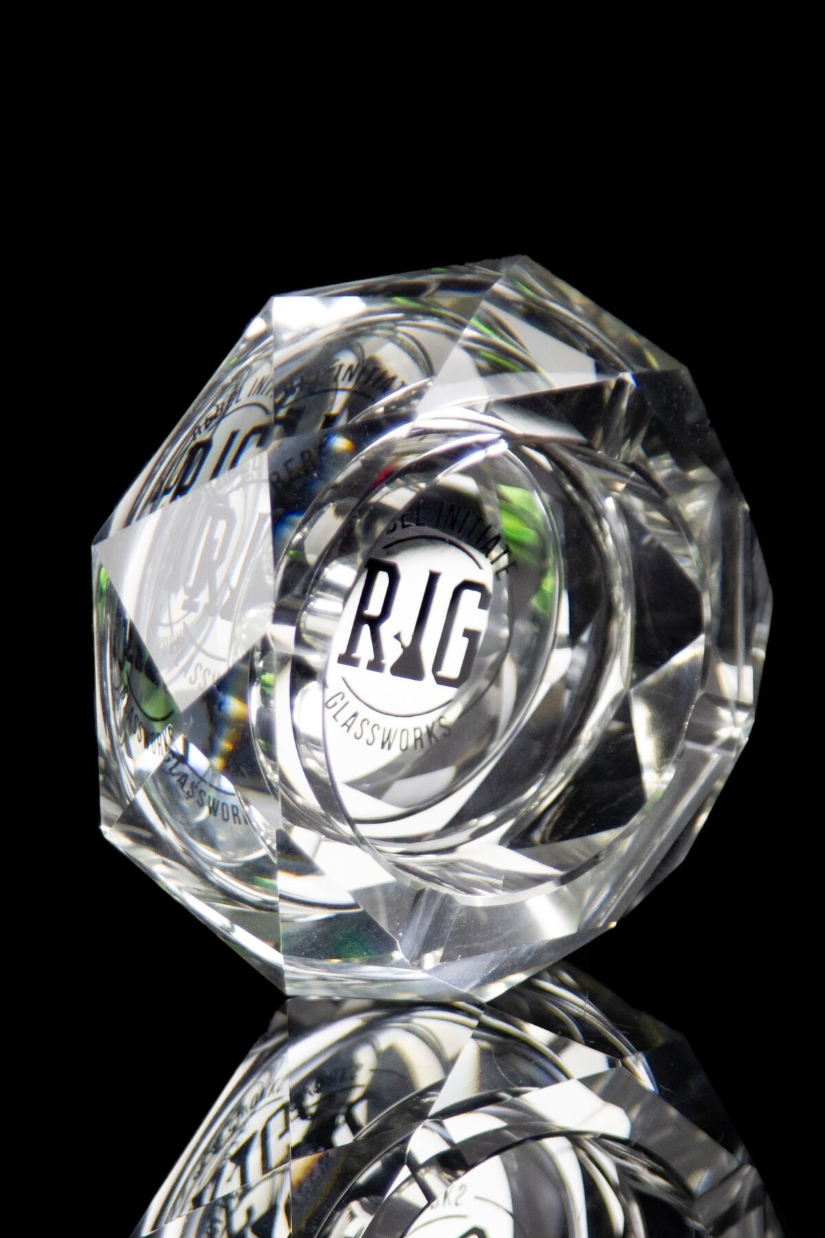 Rebel Initiate Glassworks Crystal Ashtray
