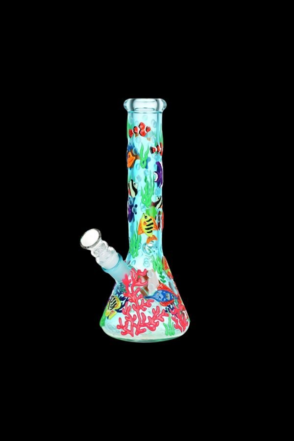 Reef Riot Glow In The Dark Beaker Water Pipe