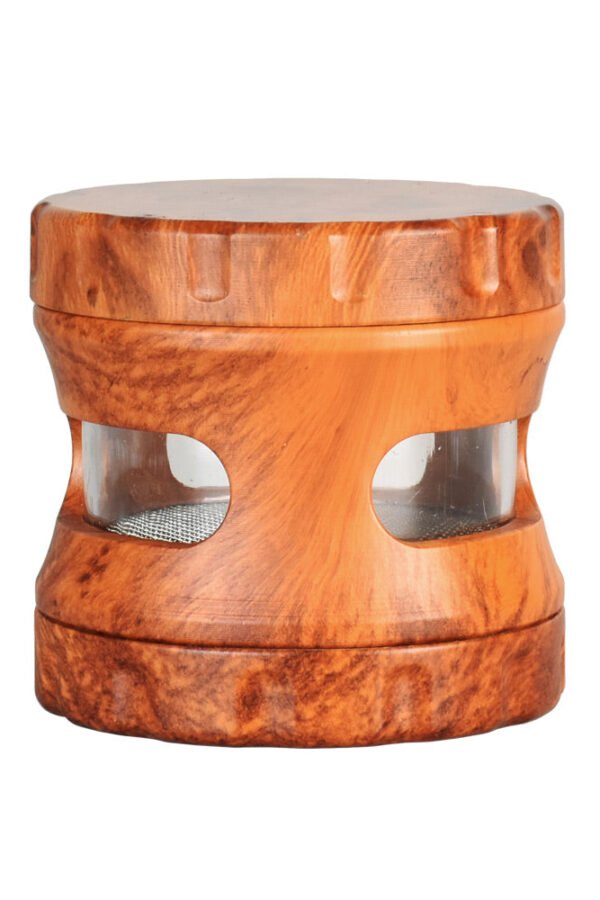 Resin Faux Wood Grinder w/ View Window
