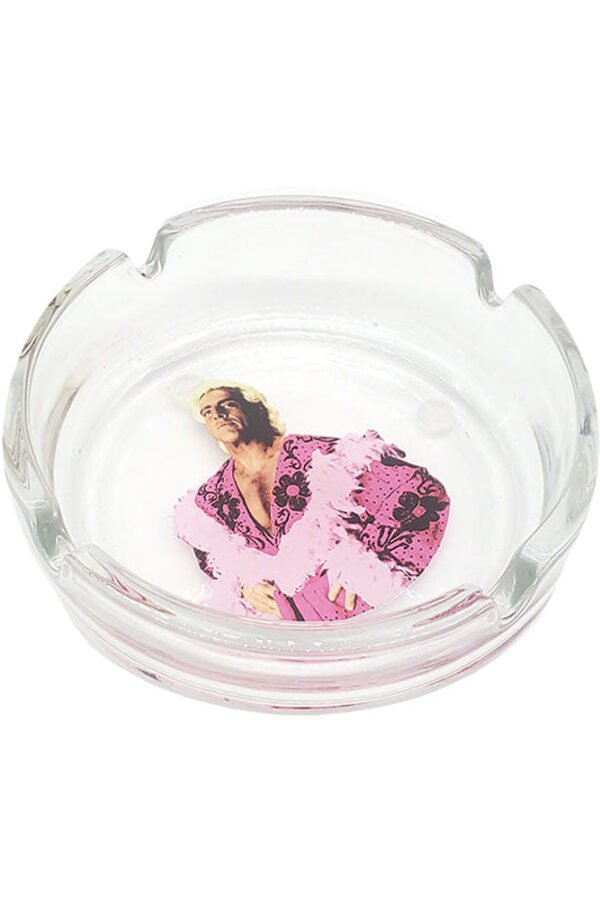 Ric Flair Drip Glass Ashtray / Pink Boa / 4.25""