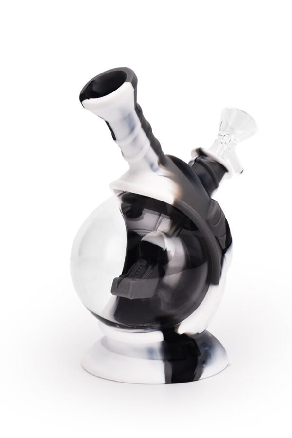 Ritual - 7.5'' Silicone Astro Bubbler - Black & White Marble