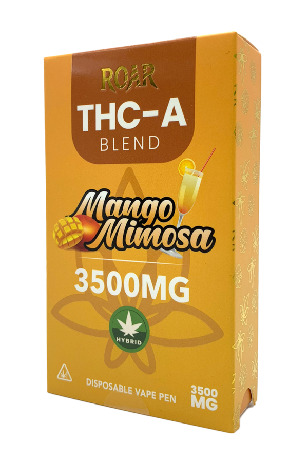 Roar THC-A Blend Disposable Vape 3500MG - Mango Mimosa (Hybrid)