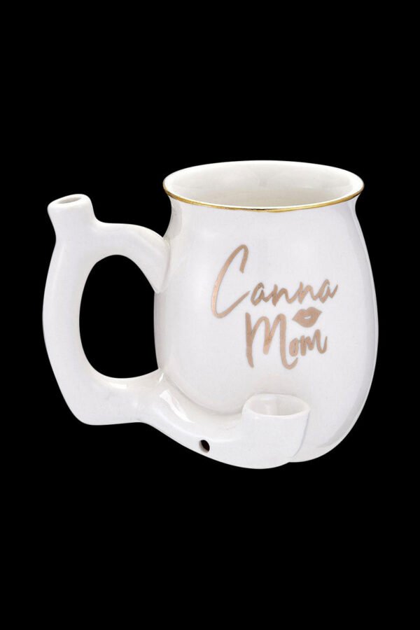 Roast & Toast ""Canna Mom"" Ceramic Pipe Mug