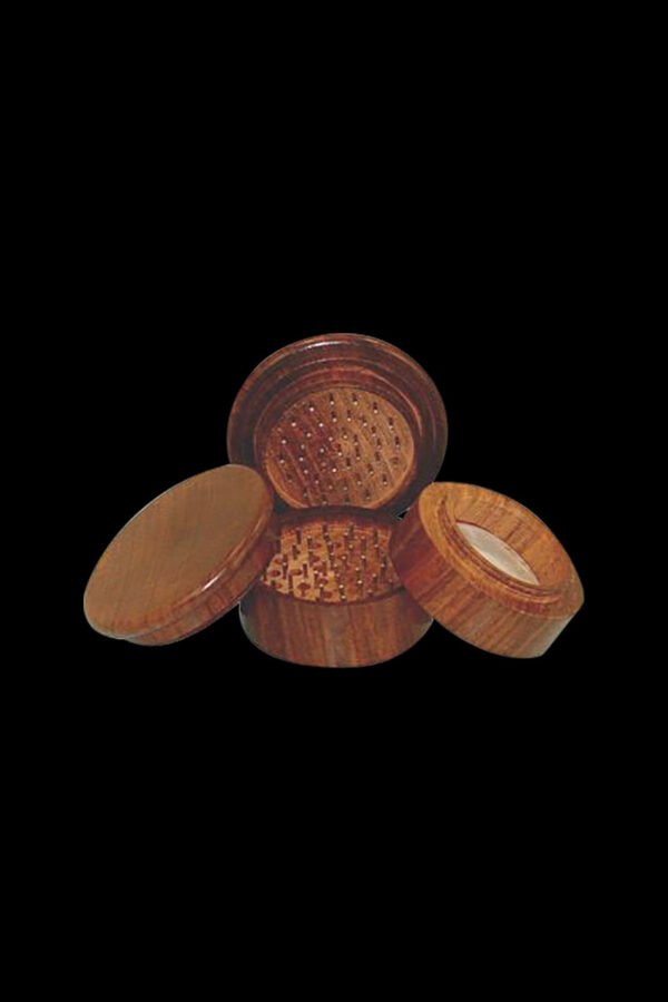 Round Rosewood 4-Piece Grinder