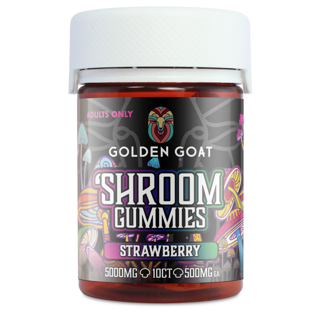 SHROOM GUMMIES 5000mg Strawberry,10ct