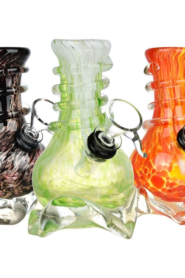 Slip In To The Flow Soft Glass Water Pipe - 5"" / Colors Vary