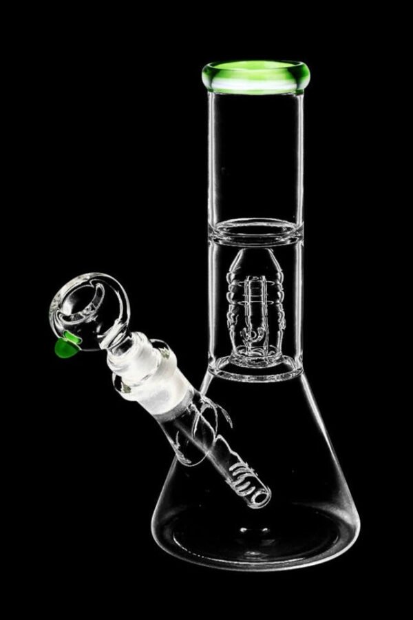 Stacked Showerhead Perc Beaker Water Pipe