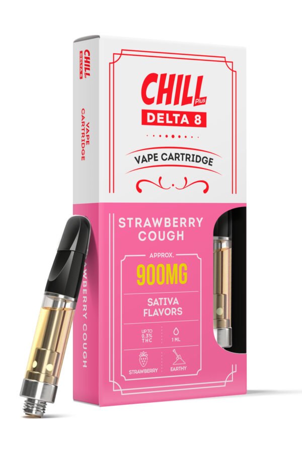 Strawberry Cough Delta 8 THC - Cart - 900mg - Chill