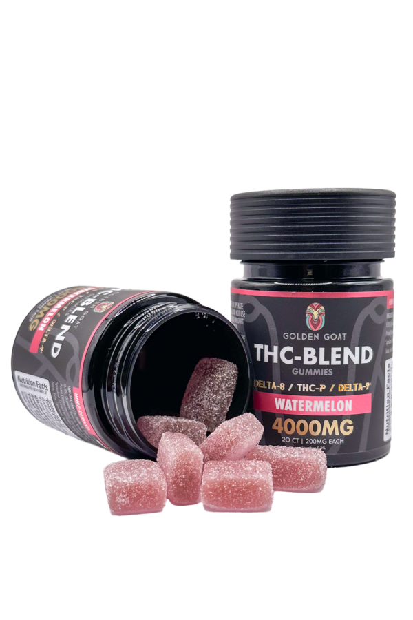 THC Blended 4000MG Infused Gummies Delta 8 / THC-P / Delta 9 - Watermelon