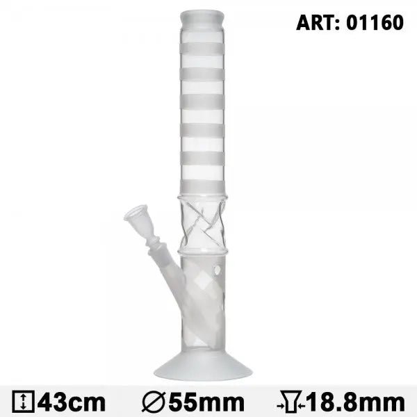 Trippy Sand Glass Bong Water Pipe 17""
