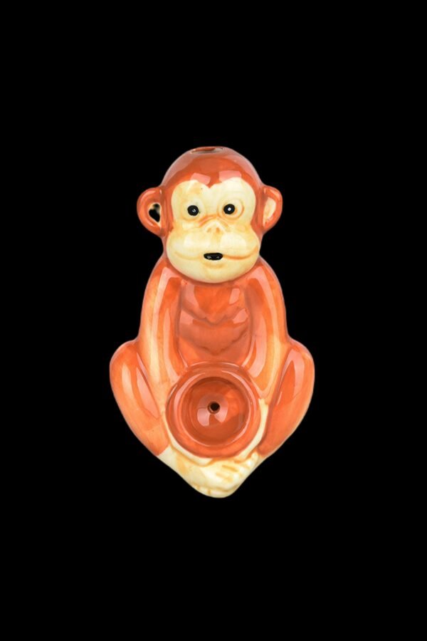 Wacky Bowlz Monkey Ceramic Hand Pipe