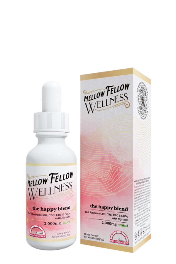 Wellness Tincture - Elevate: The Happy Blend - Mint - 2000mg