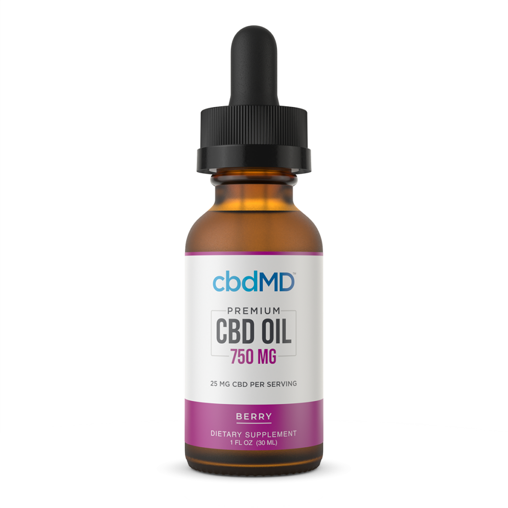 cbdMD Broad Spectrum CBD Drops - Berry Flavor